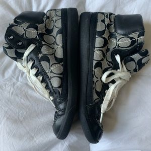 Coach | Black High top sneakers Size 8.5